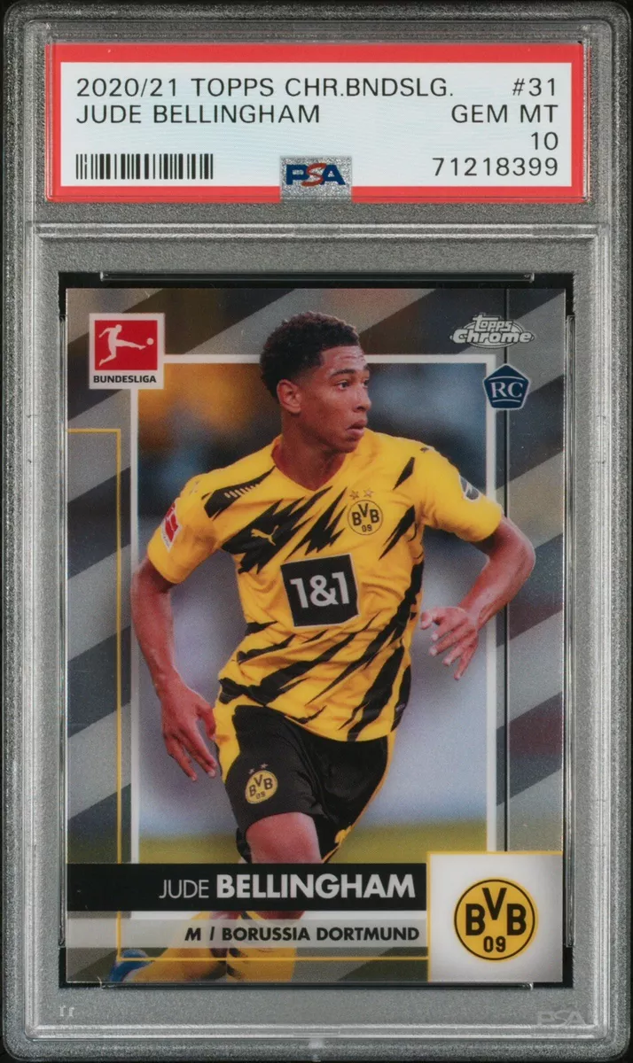 PSA 10 2020-21 Topps Chrome Bundesliga Jude Bellingham Rookie RC