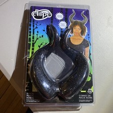 Elope Black Magic Horns Adult Malificent Costume CosPlay Plastic Glitter