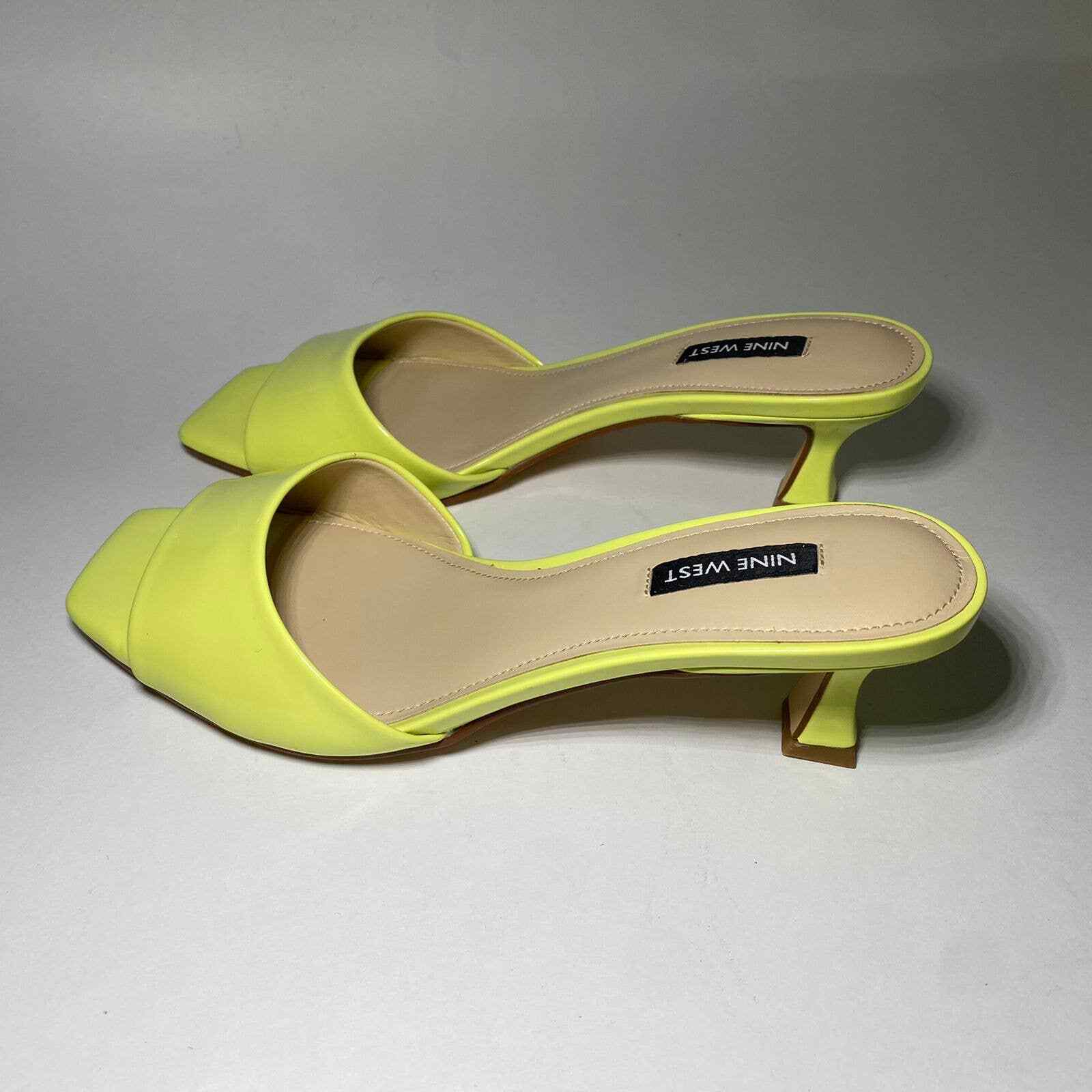 Nine West Women's Indra Square Toe Low Heel Slide Sandals | eBay