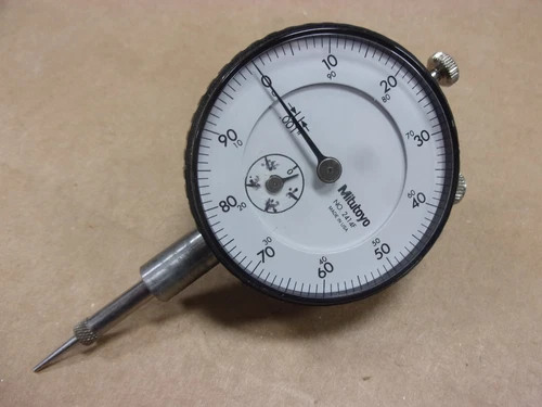 MITUTOYO No. 2414F Dial Test Machinist Indicator .001" Mill Metal Lathe Tool .50