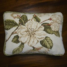 WILLIAMSBURG NEEDLEPOINT SPRING BLOSSOM PILLOW