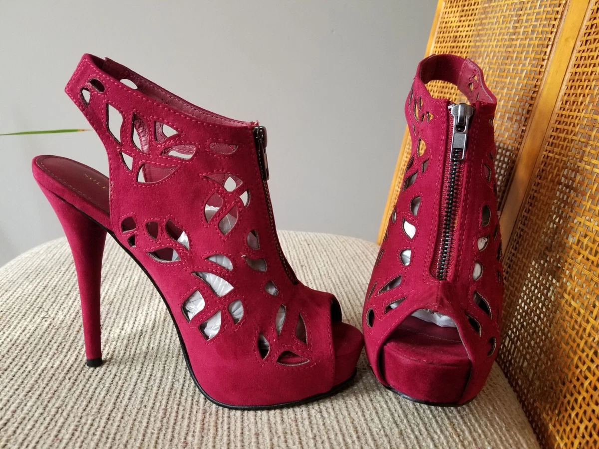 Berry shop colored heels