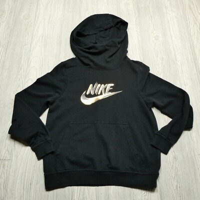 Nike Hoodie Women's S Fleece Funnel Neck Hooded Sweatshirt