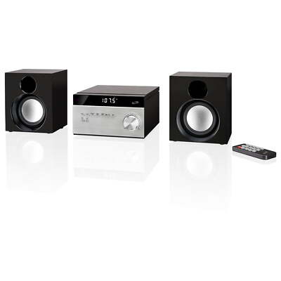 CD Stereo System Digital Alarm Bluetooth Wireless Technology Connectivity