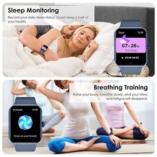 Fitness Blood Pressure Heart Rate Monitor Calorie Smart Watch Bluetooth Call 4