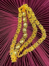Thai Traditional Gold Plated Body Chain Cross body Dance Jewelry Wedding Costume