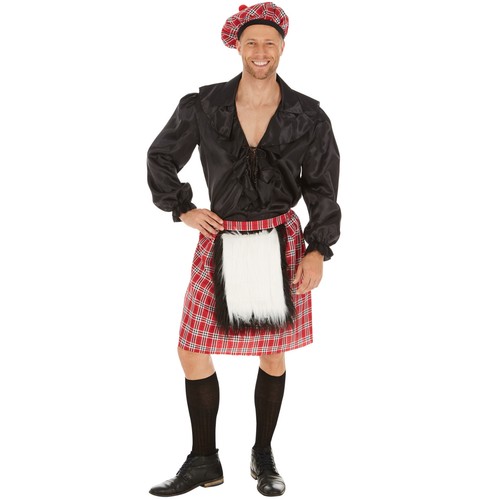 Costume da Uomo Scozzese Inghilterra Kilt Vestito Adulti Carnevale  Halloween nuo | eBay