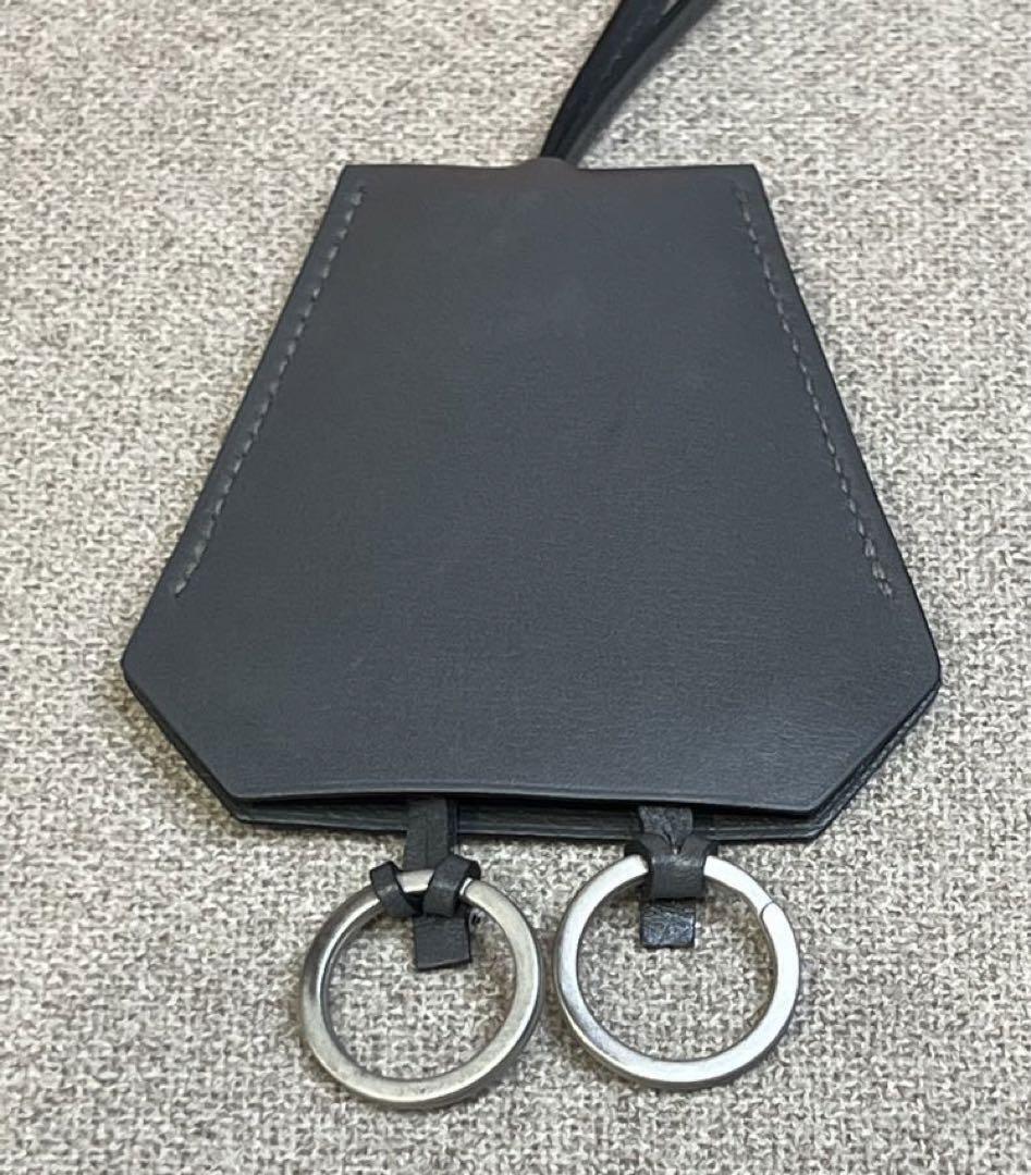 HERMES Leather Clochette Necklace Martin Margiela Key Ring HERMES Leather Clochette Necklace Martin Margiela Key Ring