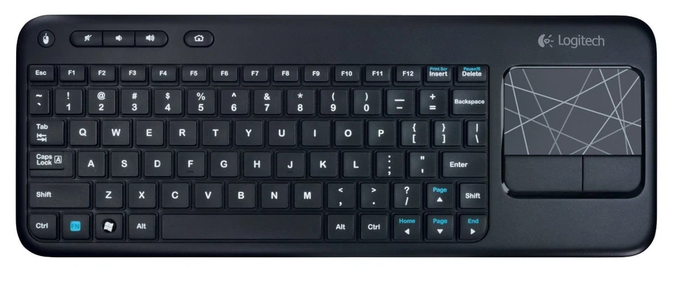Teclado táctil inalámbrico Logitech K400 con panel táctil para control de TV - Imagen 2 de 4