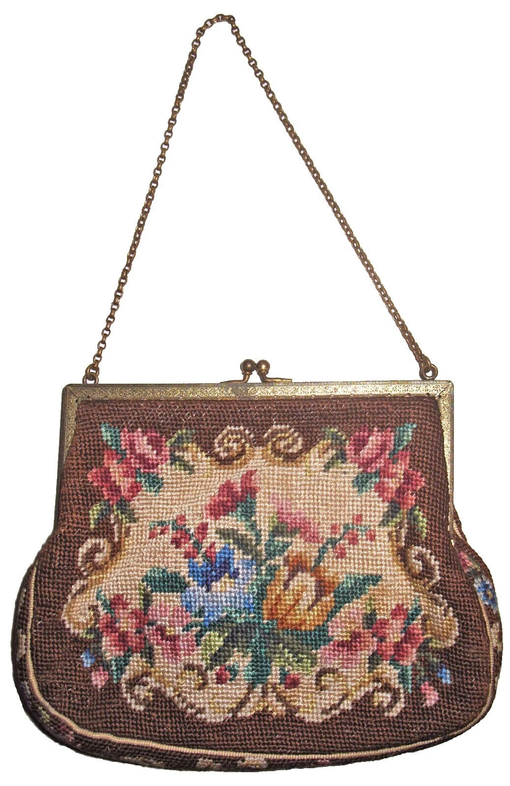 Multi-Color Women 1930s Decade Vintage Bags, Handbags & Cases