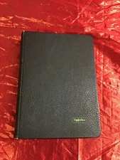 Vintage Upjohn Index & Paper Journal Binder Book "Property Of Upjohn Company"