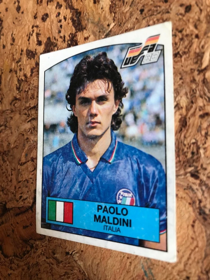 Paolo Maldini Panini UEFA EURO 1988 #87 Italy Legend Milan Italia Soccer GOAT RC - Bild 4 von 4