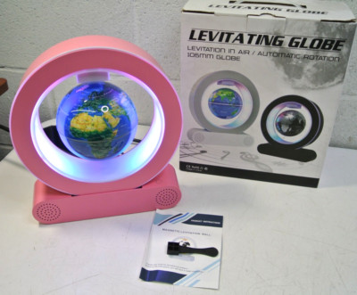 Levitating Globe Bluetooth Speaker Wireless with LED Light - Princess Pink