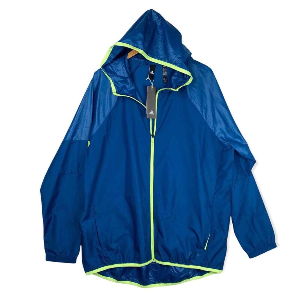 NWT Adidas Men's Sport Street Windbreaker Jacket- XL Blue