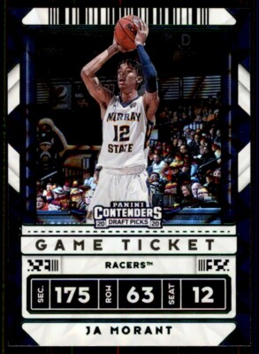 2020-21 Panini Contenders Green Explosion Ja Morant Murray State Racers #12