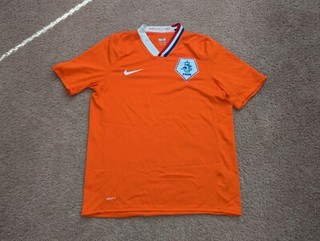 2008 09 Netherlands Home Jersey – Orange – Authentic – Men’s Medium – Used