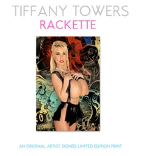 TIFFANY TOWERS - RACKETTE - A Signed Pop Art Nude Print by MR BLUPRINT