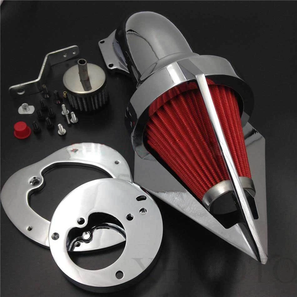 Новый Cone Spike воздухоочиститель фильтр впуска набор K & N для 1986-2012 Honda VTX 1300 - Изображение 2 из 4