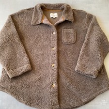 Koolaburra By Ugg Jacket Womens 1x Plus Fleece Cozy Soft Brown Teddy Bear