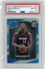 2017 Panini Donruss Optic #187 Bam Adebayo Holo Rookie PSA 10