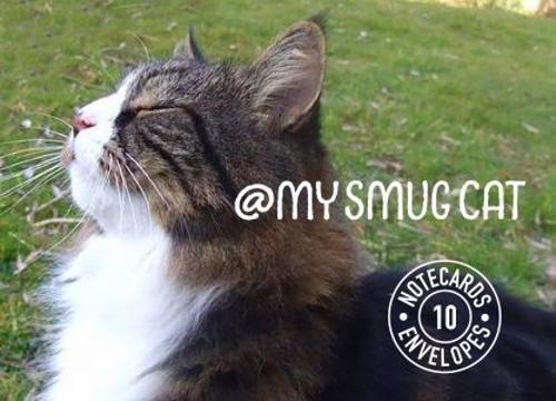 Thumbnail - Tom Cox My Smug Cat Notecards (merchandise)