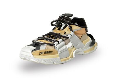 Dolce & Gabbana Men's Multi-Color Leather & Canvas Sneakers