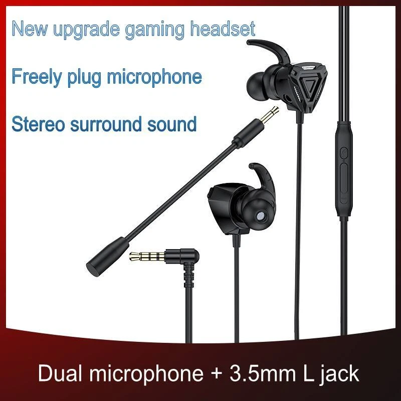 3.5mm Gaming Earphone In-Ear Stereo Headset Mic For PS5 PS4 Xbox PC Nintendo Tab - Image 2 of 4