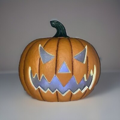 LED Halloween Pumpkin w/sound & Multi colored flickering LED