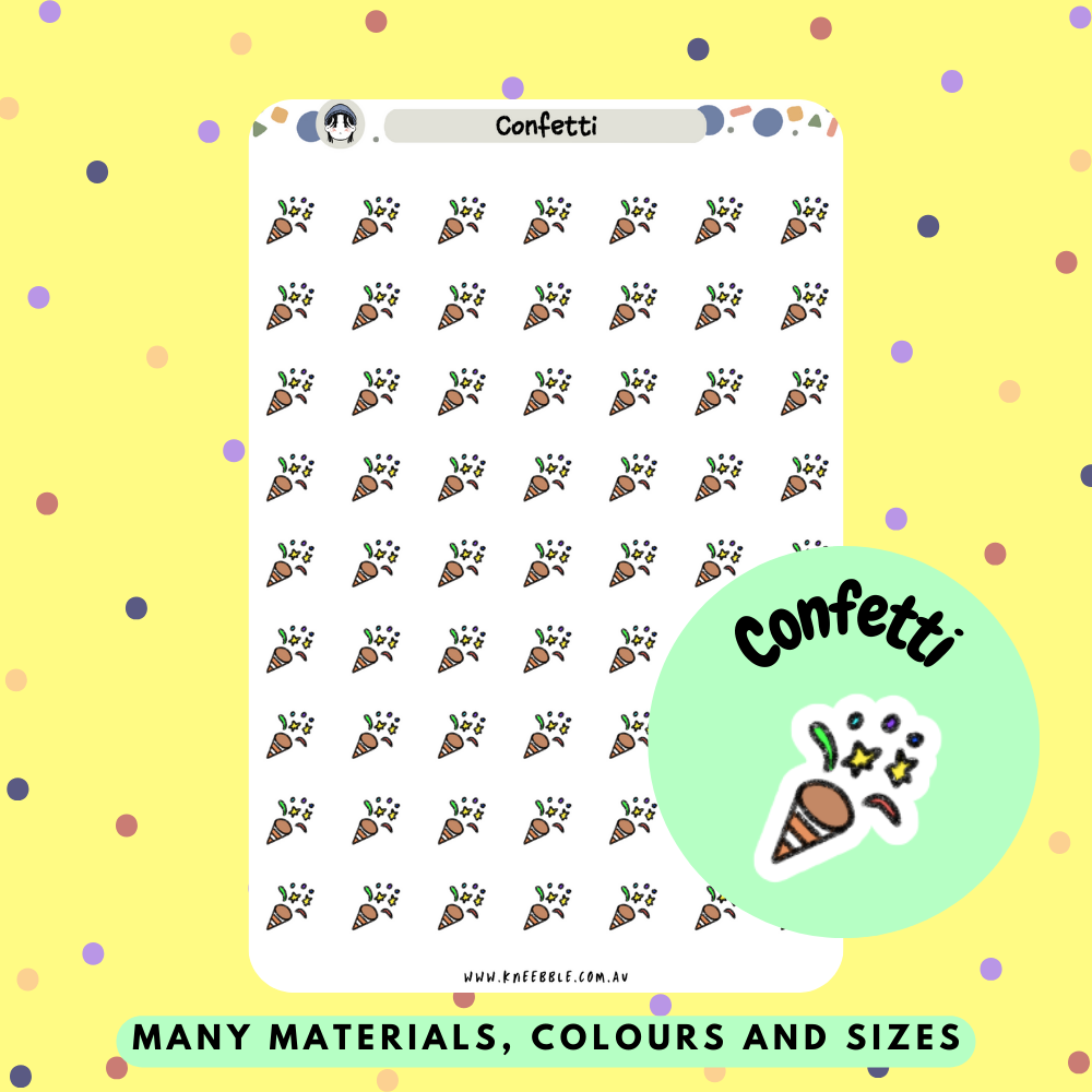Confetti Planner Stickers