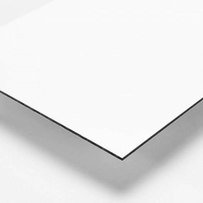 Aluminum Composite Panel 24 in. x 24 in. x 1/8 in. Thick ACM White Sheet