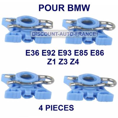 4 Clips De Guide Pour Lève-vitre BMW - Compatible E36, E92, E32, E34, E85, Z3, Z4 | Remplacement électrique