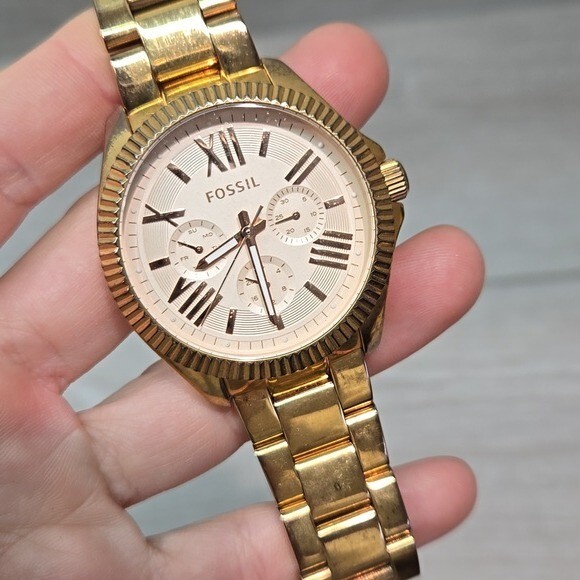 Fossil Gold-Tone AM4569 Rose Gold 7417200 Stainless Syeel  display picture 2