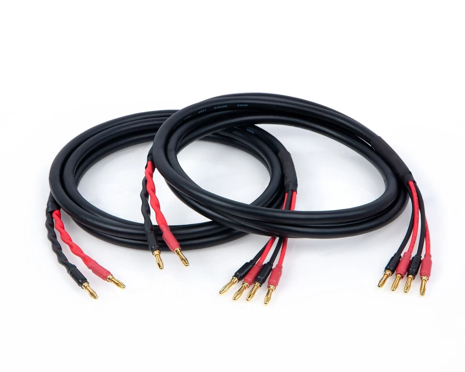 Canare 4S11 Star Quad 11 AWG BiWire Speaker Cable 1 Pair, 2 to 4 Banana, 18 Ft. - Image 2 of 4