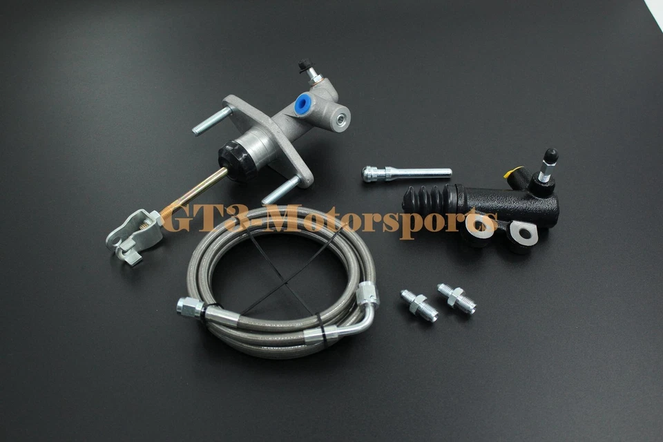 Kit de línea de embrague esclavo, cilindro maestro y acero inoxidable para Honda Prelude 1992-2001 Foto 4 de 4