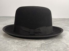 Amish Mennonite 5x Black Beaver Hat Size 6 3/4 USA Made 100 Fur Plain Clothing