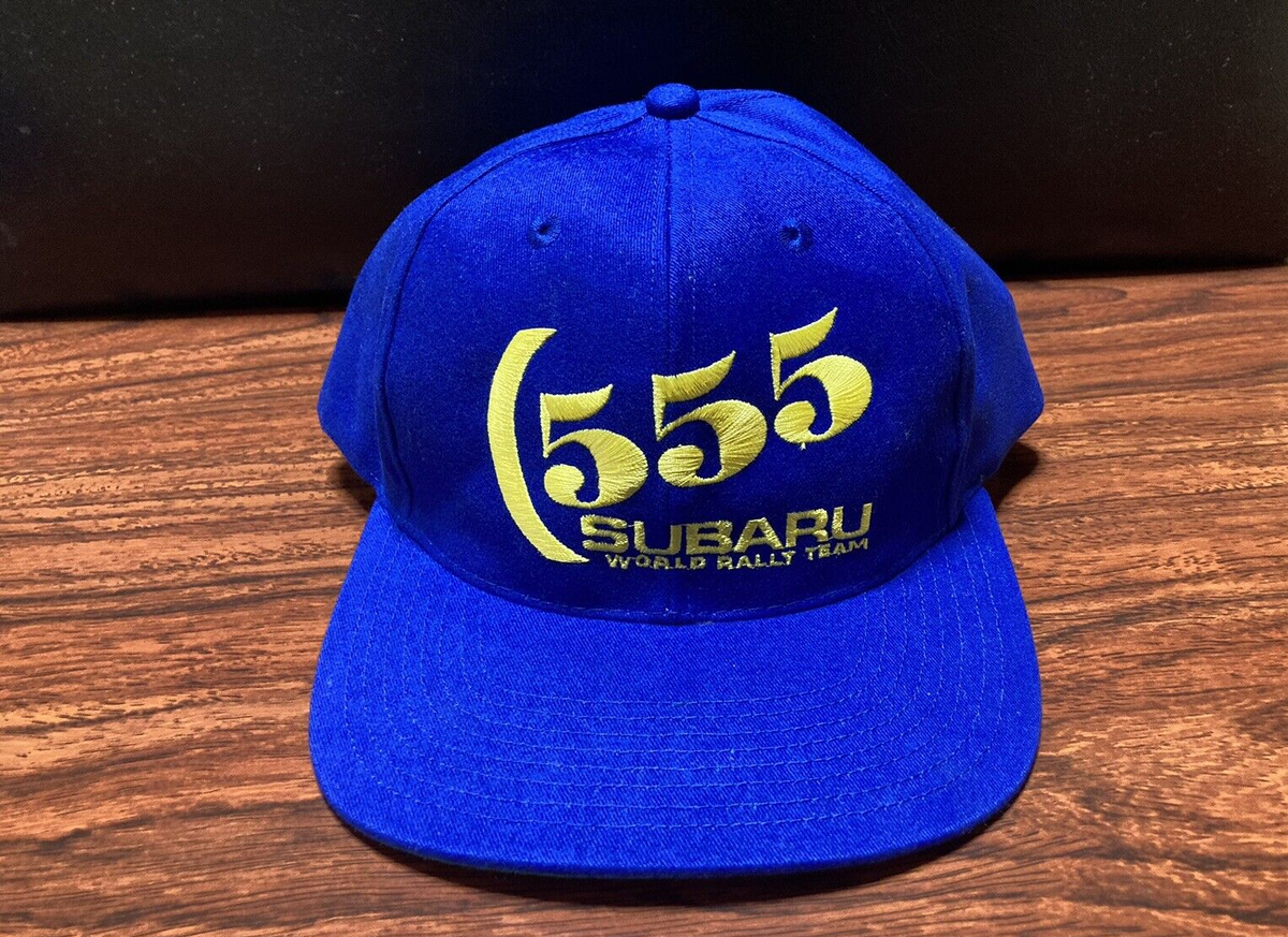 SUBARU 555 キャップ WRC Subaru 555 World Rally Team Leonardo Hat Cap Blue Adjustable