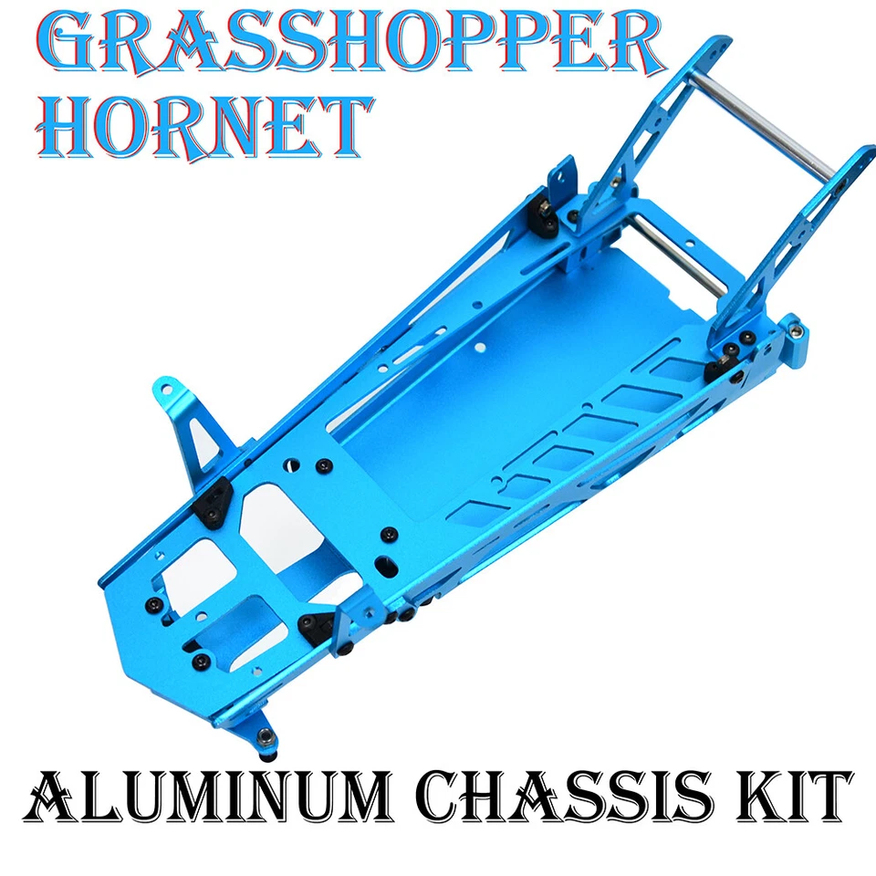 Custom Aluminum Chassis Kit for Tamiya 1/10 Buggy Grasshopper/Hornet Chassis - Image 2 of 4