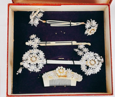 Vintage Kanzashi Maiko Hairpin Ornament Mutsuzoroi Japan Set of 6