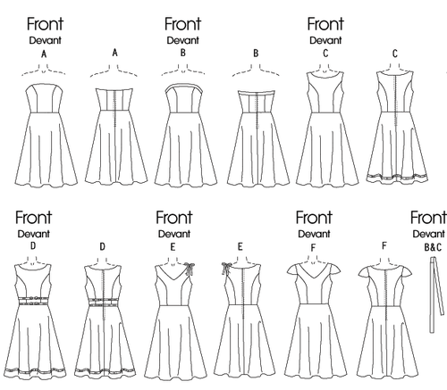 Butterick Easy SEWING PATTERN B4443 Misses & Petite Dress Sizes 8-14 Or 16-22 - Picture 10 of 11