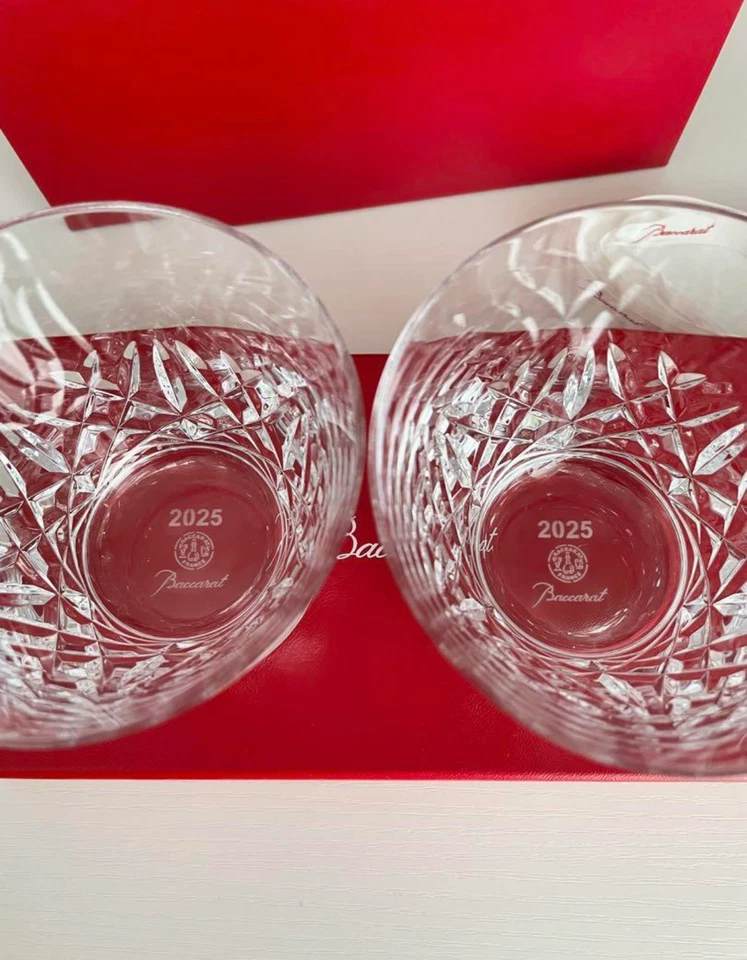 Juego de 2 vasos de cristal Baccarat Aria 2025 nuevos 9,5 cm x 8,5 cm Foto 3 de 4