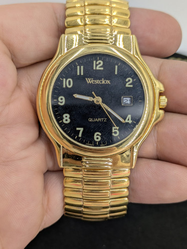Lote De 4 Relojes Westclox Vintage Tono Dorado Probados Funcionando Con Baterías Nuevas - Imagen 10 de 10