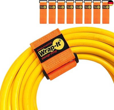 Super-Stretch Wrap-It Storage Straps   (8) 30,5 cm orange   elastische Kle