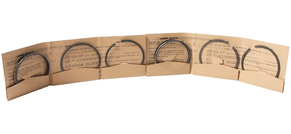 Conjunto de anel de pistão selado compatível com 1969-74 Volvo 142 144 145 1800 ID da peça 1963kkc - Imagem 2 de 4