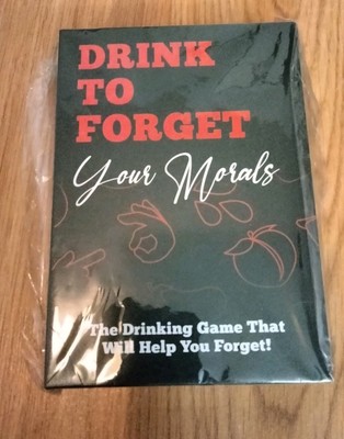New Drink To Forget Your Morals Card Game 