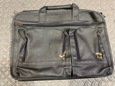 BLACK BRIEFCASE/COMPUTER BAG WITH SHOULDER STRAP. Fits 15" - 15.4" Laptop screen