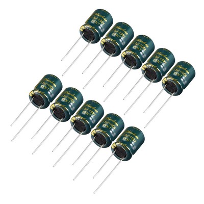 Aluminum Radial Electrolytic Capacitor Low ESR Green 6.8uF 400V 10 x 13mm 10pcs
