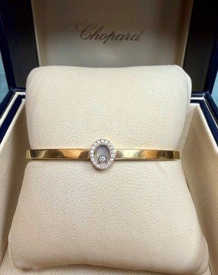 Chopard Happy Diamonds Bangle Bracelet   18K Yellow Gold   Ref. 85/3875-20