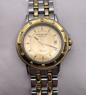 Raymond Weil 5360 Geneve Tango Ladies Gold Watch  28mm Excellent Condition