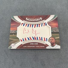 2006 UD Sweet Spot Signatures Carl Crawford Auto Rays #/299 #SS-CC