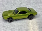 HOT WHEELS REDLINE 1967 CUSTOM CAMARO ANTIFREEZE GREEN RARE PAINT MATCH ROOF